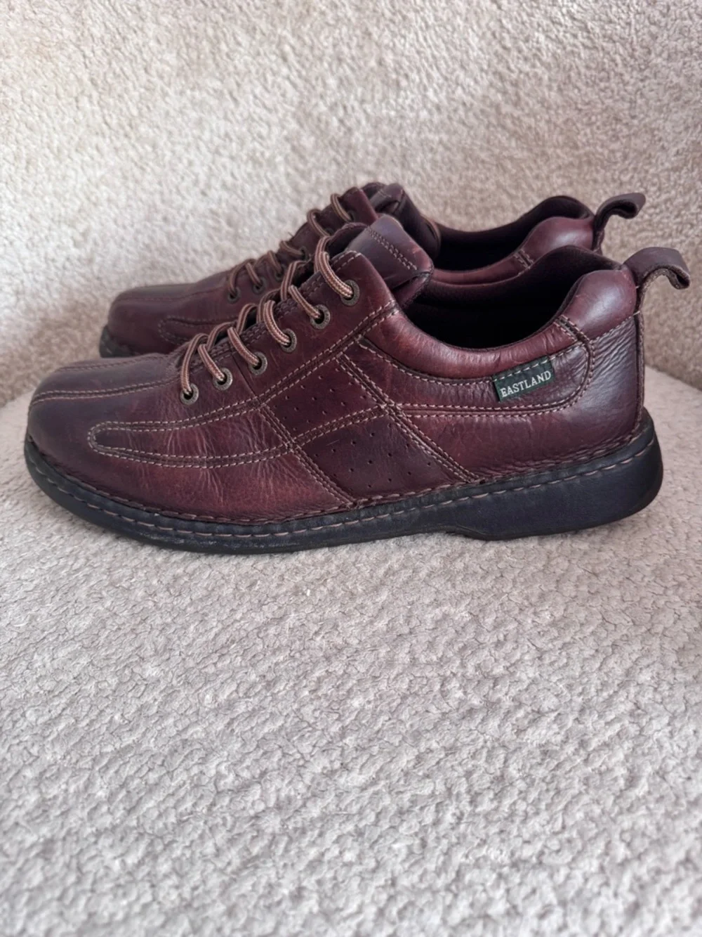 Eastland Brown Leather Casual Oxford Shoes Men’s Size 12D Wide Comfort Walking